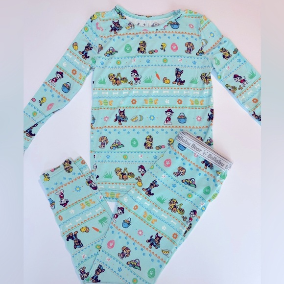 Bellabu Bear Paw Patrol Easter Bamboo Pajamas Size 6Y - Picture 5 of 5
